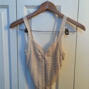 Urban Outfitters Beige Knit Tank Top